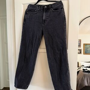 Abercrombie black straight leg jeans